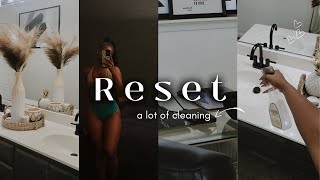 RESET VLOG: Getting my life together, Productivity, Cleaning, + organize with me 🌥