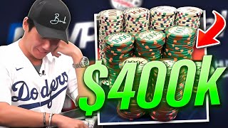$400,000 SUN RUN! $200,000 POT With 1 PAIR?! | Rampage Poker Vlog