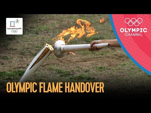 🔥 Olympic Flame Handover Ceremony PyeongChang 2018