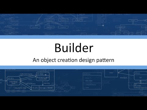 The Builder - an Object Creation Design Pattern