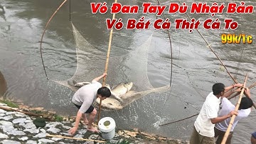 Vó Bắt Cá, Tôm, Cua bằng tay Dù Nhật Bản - Lưới Dày Không Chạy Mắt - Chất Lượng Cao 0987782098
