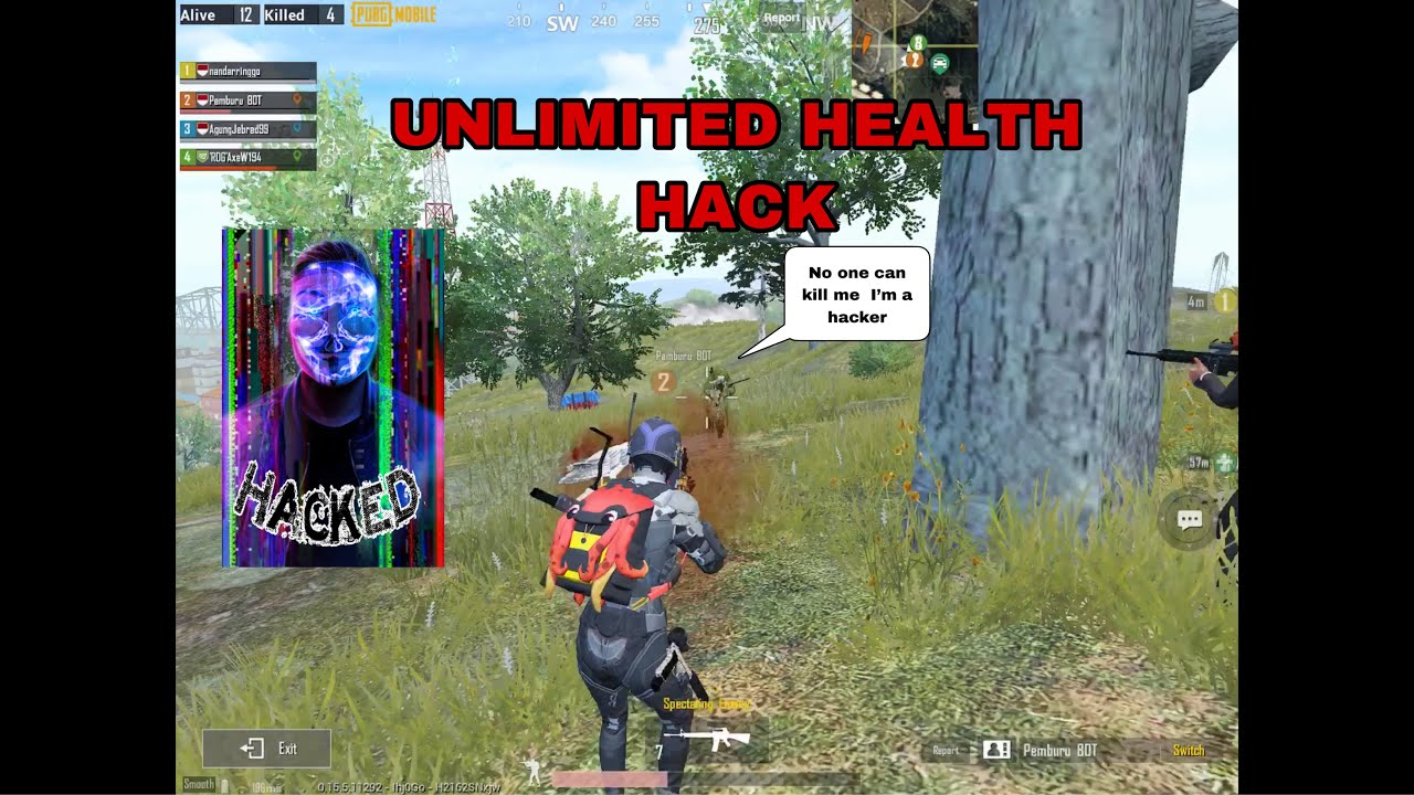 PUBG Hacker! Unlimited Health Hack, No One Can Kill him 🤬🤯