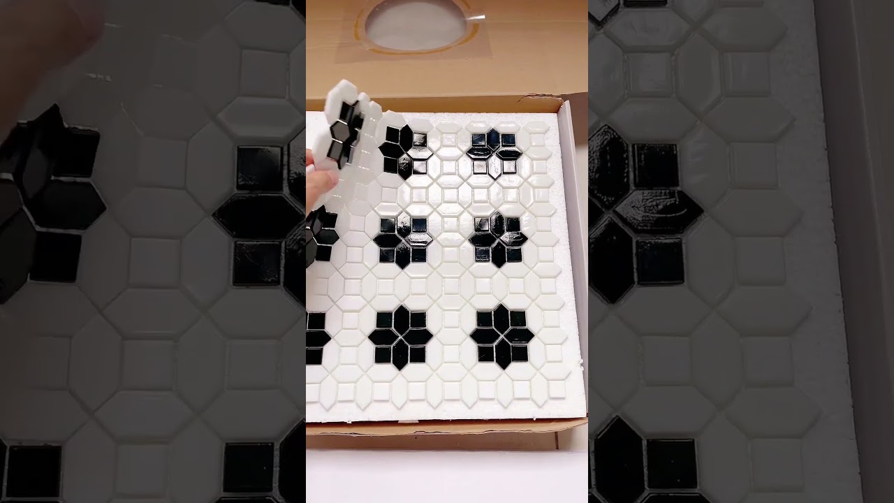 Black & White Mosaic Tiles | Classic Geometric Patterns for Modern Homes