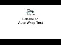 Tally Prime 7 1 | Auto Wrap Text #tally #tallyprime #tallyprime7.1