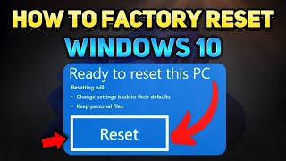 How to Factory Reset Windows 10 Without Losing Data (Tutorial)