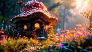 Dwarf Mushroom Cottage ✨ Magical Forest Music & Ambience ~ Eliminate Stress, Remove Negative, Relax