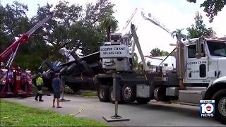 Cleanup continues after 2 cranes topple in Fort Lauderdale