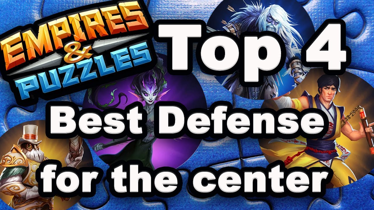 TOP 4 best defense Empires and Puzzles cards for the center YouTube
