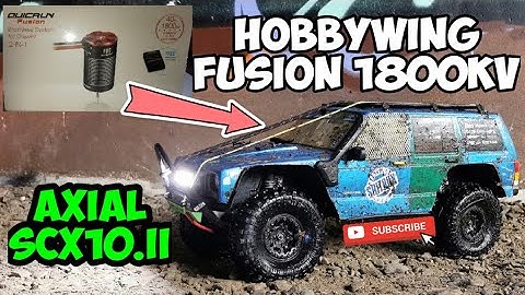 HOBBYWING FUSION 1800kv 2 in 1 BRUSHLESS SYSTEM | AXIAL SCX10.II