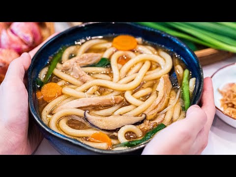 Taiwanese chicken rice noodle soup, from the video
