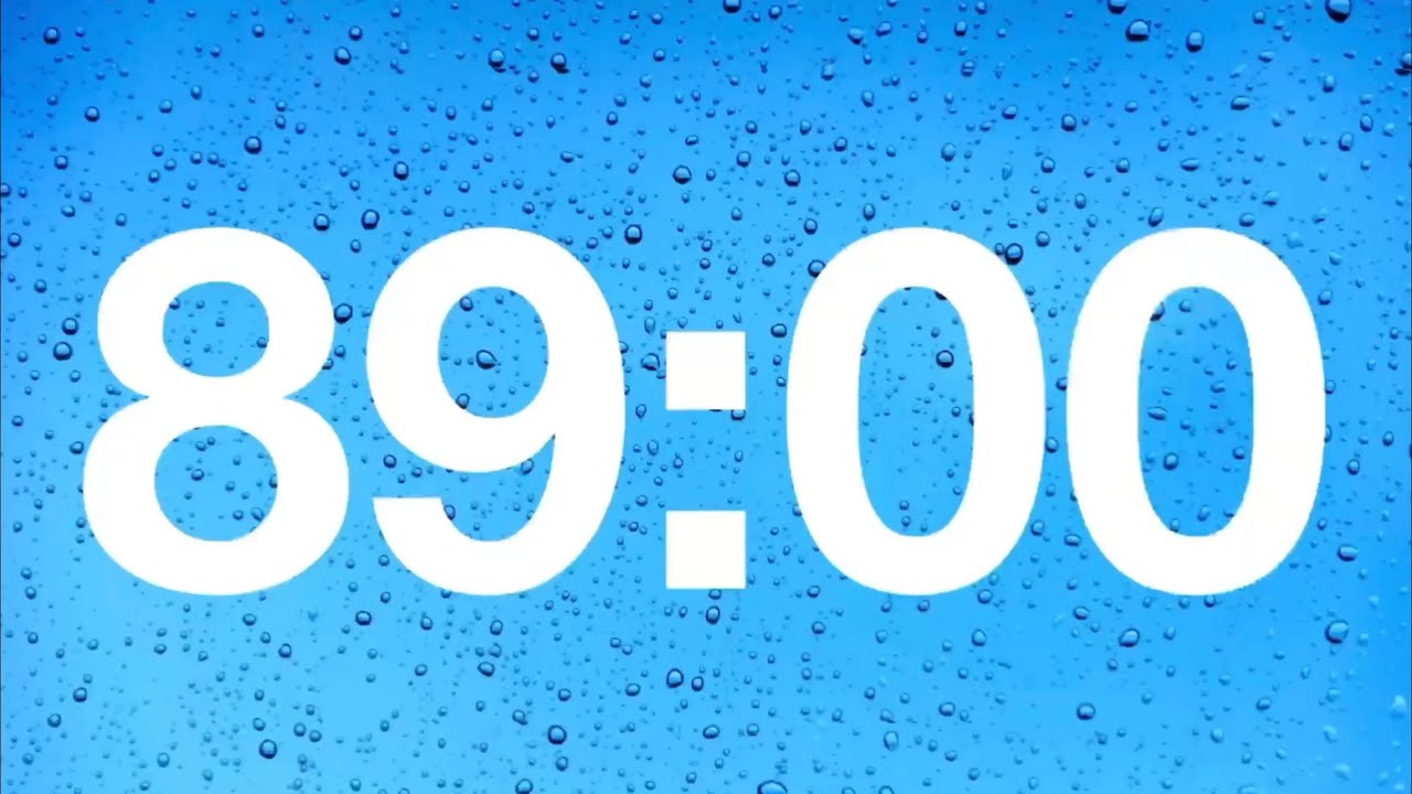 timer - 89 minute countdown with rain sounds - YouTube