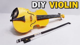 How to Make Mini Violin With Paper - DIY Violin at Home