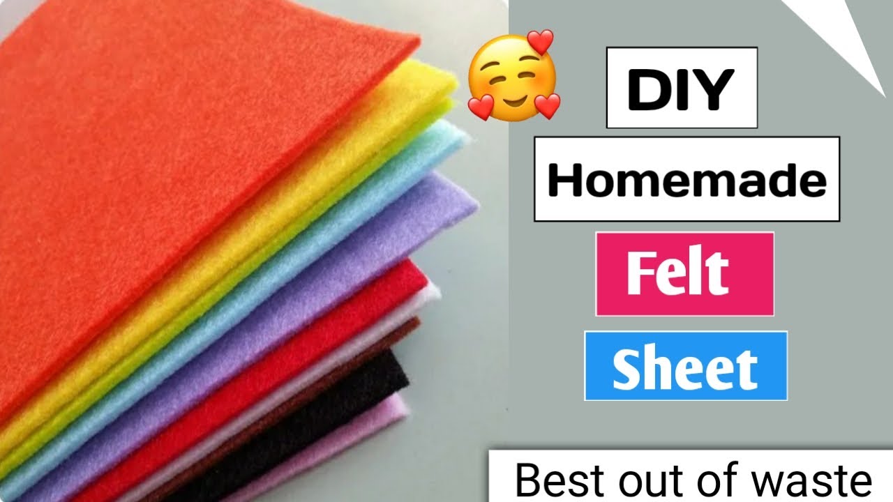 DIY Homemade Felt Sheet/How To Make Felt Sheet At Home/How To Make Felt  Paper/DIY Foam Sheet/DIY// 