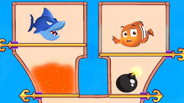 Fish pin - new levels (147 to 166) IOS android Gameplay Walkthrough - part #5