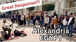 Great Response to Blues Busker in Egypt - ‘C C Rider’ LANDSCAPE FORMAT