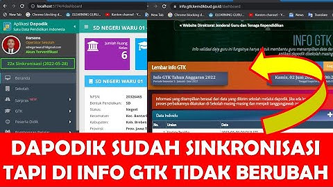 DAPODIK SUDAH SINKRON, TAPI KO DATA DI INFO GTK TIDAK BERUBAH, SIMAK PENJELASANNYA ❗