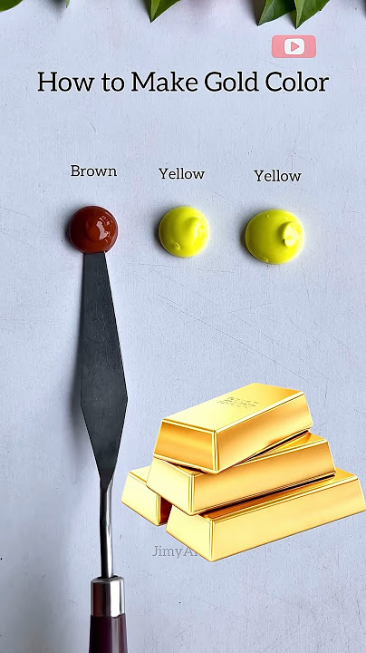 How To Make GOLD 😲🎨 #asmr #colormixing #paintmixing