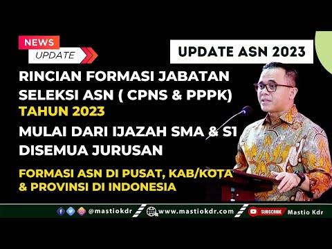 Rincian Formasi Seleksi CPNS &amp; PPPK Guru, Nakes &amp; Teknis 2023! Untuk Ijazah SMA, D3 &amp; S1