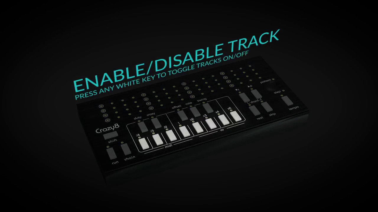 C8 Pattern Mode: Enable/Disable Tracks