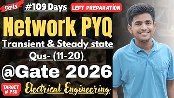 Network PYQs GATE Electrical engineering| Transient #gate2026 #electricalengineering #network #gate 