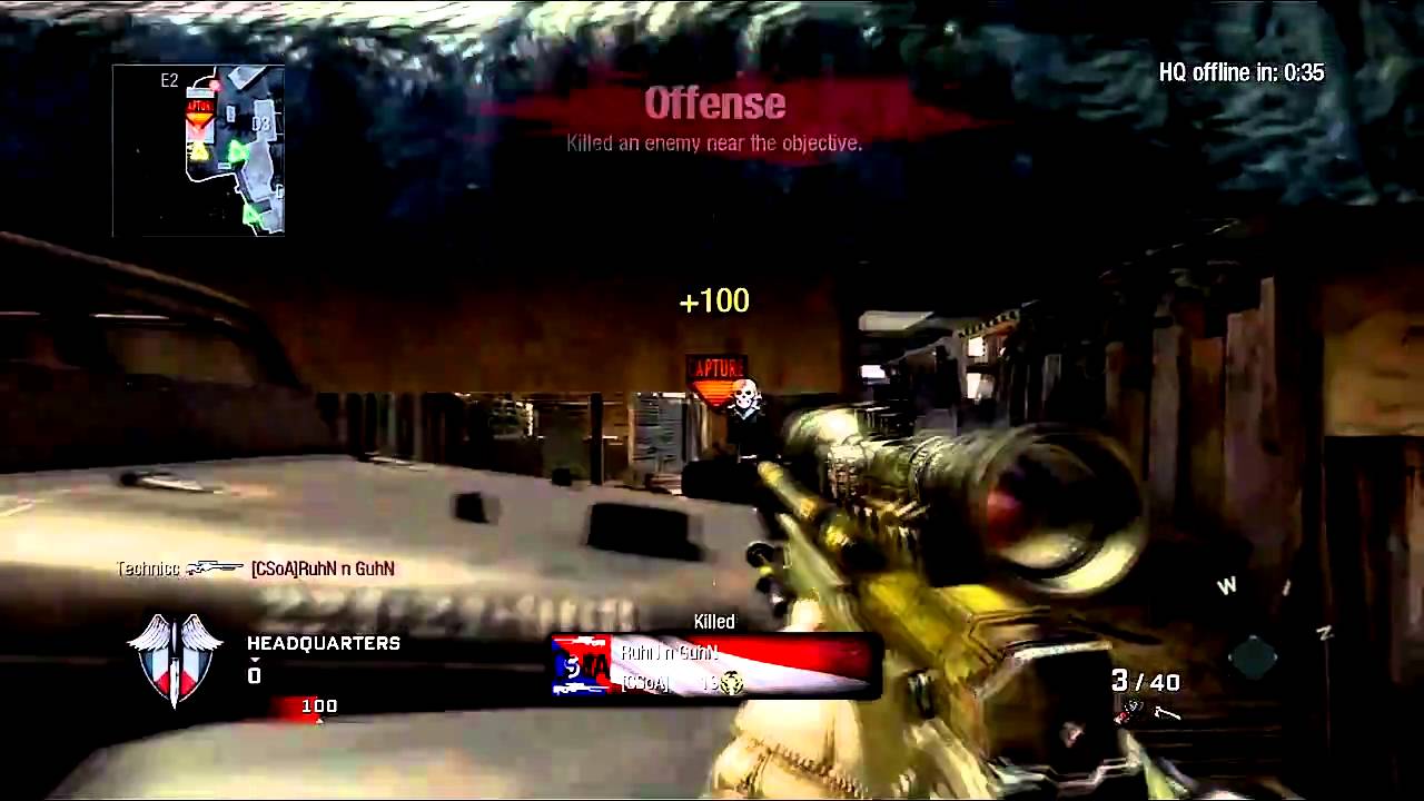 Technic vs CSoA - Black Ops - Competitive Sniping