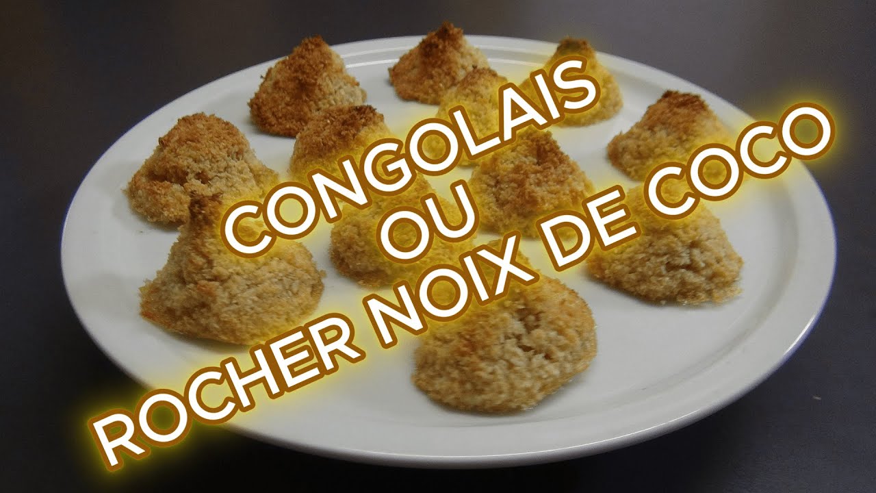 Congolais ou Rocher noix de Coco - YouTube