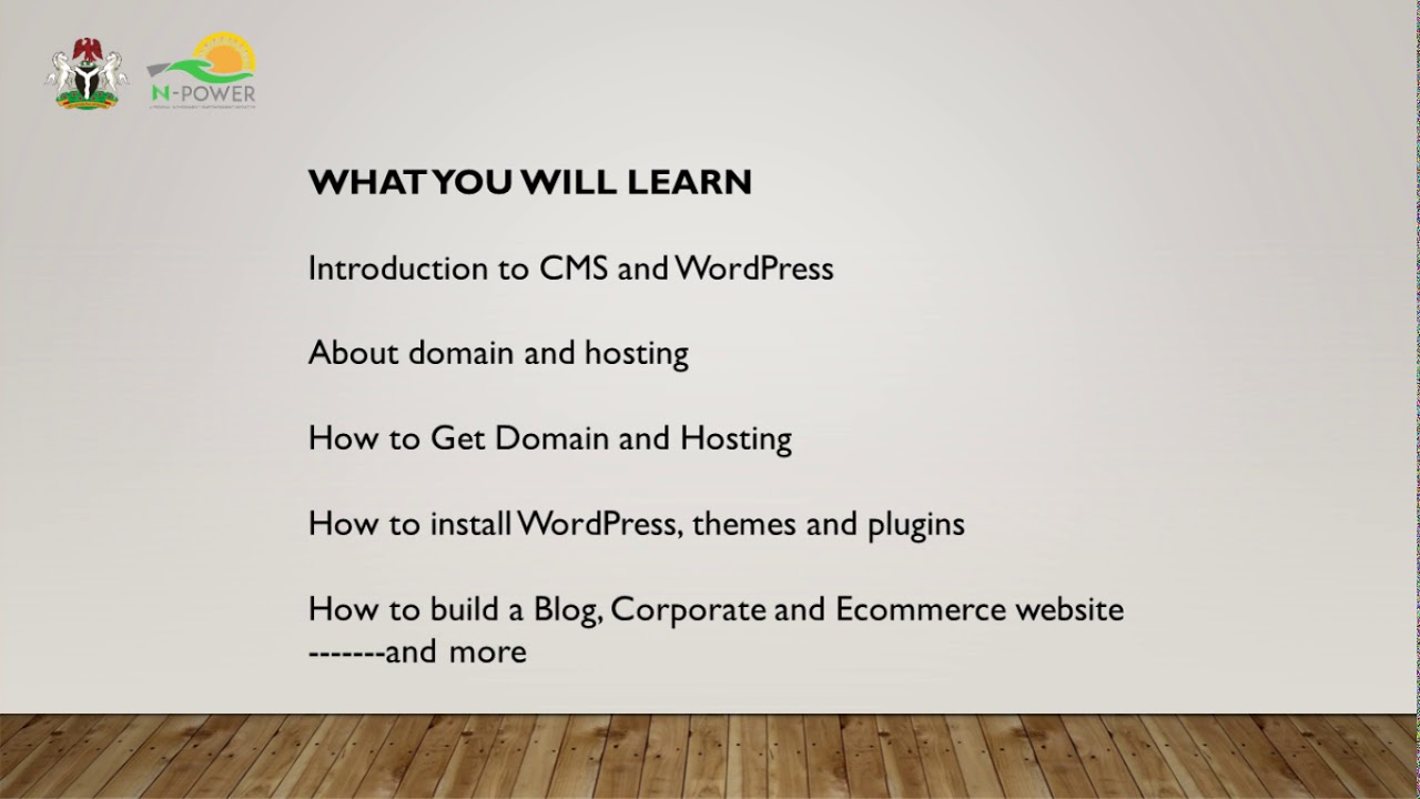 0 0 Introduction to Npower Web Design Training Programme