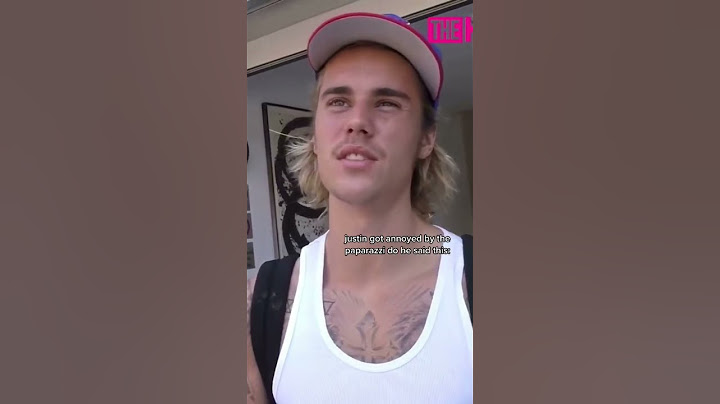 Justin Bieber got annoyed by the paparazzi do he said this