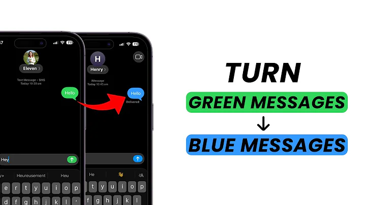 How To Turn Green Messages On iPhone To Blue Messages?
