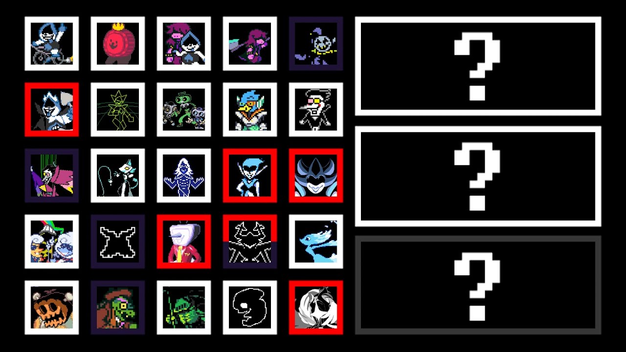 Deltarune Chapters 1-4 - All Boss Themes