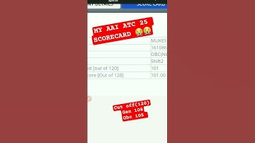 My scorecard AAI ATC 2025 #shorts #aai #aaiatc #tryagain #aai_atc_result #ATC_2025