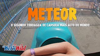 METEOR - O SEGUNDO toboágua de cápsula mais ALTO do MUNDO l Wet'n Wild São Paulo