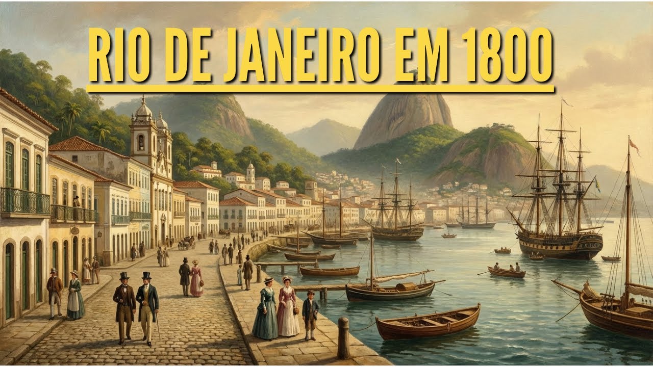 Como era o Rio de Janeiro em 1813 (Reconstrução por IA)