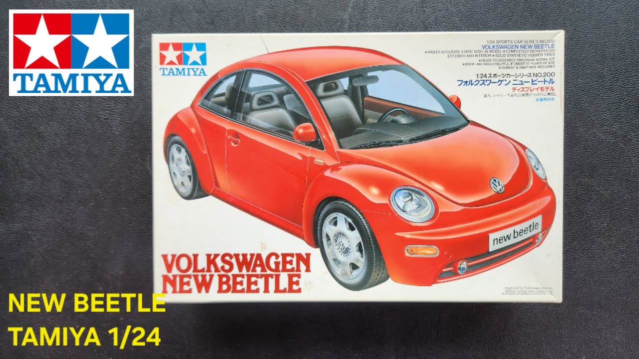 TAMIYA 1/24 Volkswagen New Beetle Unboxing | Classic Car Model Kit