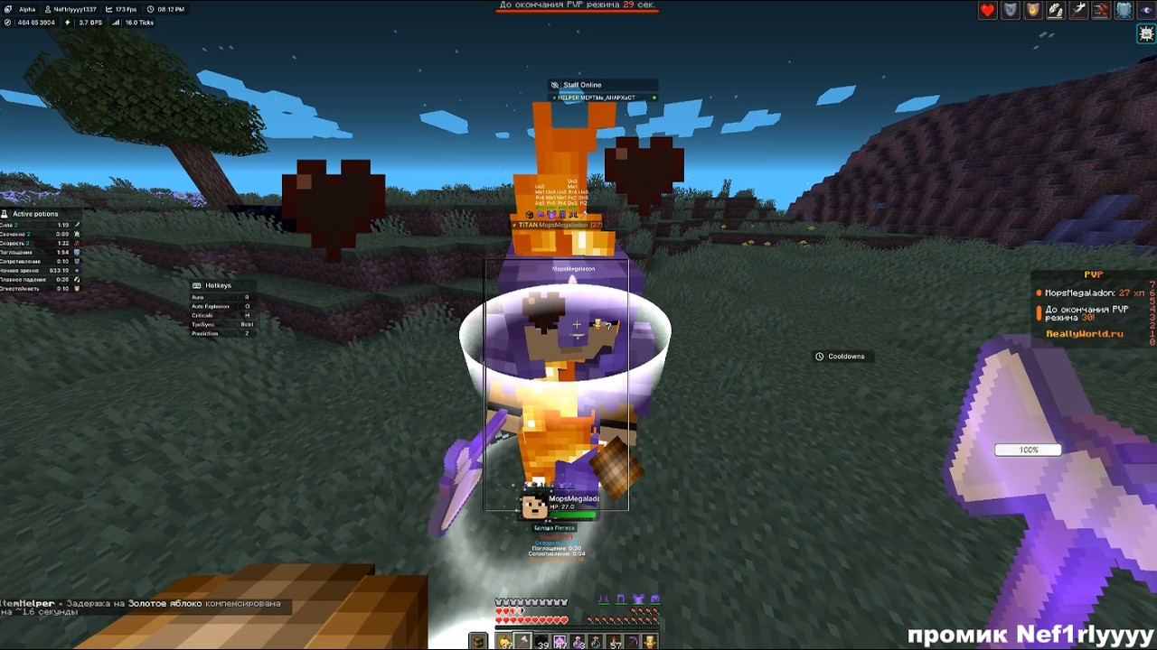 ЛУЧШЕЕ ГРИФЕР ШОУ В НАЧАЛЕ ВАЙПА на REALLYWORLD с ЧИТОМ DIMASIK CLIENT 1.16.5 | Майнкрафт Рилливорлд