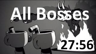 Cuphead All Bosses Regular Speedrun in 27:56