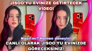 Jisoo'yu evinize getirtecek video, canlı olarak Jisoo'yu evinize göreceksiniz!