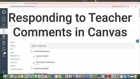 Replying to Teacher Comments in Canvas + Notification Settings So You Don