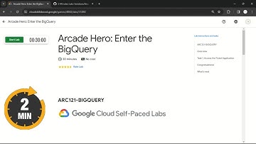 Arcade Hero: Enter the BigQuery | #qwiklabs | #ARC121-BIGQUERY | #ARC121