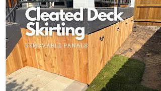 Cleated Deck Skirting | Removable Panals