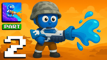 Dye Hard: Color War - Gameplay Walkthrough Part 2 - Paint Squad Showdown (iOS, Android)