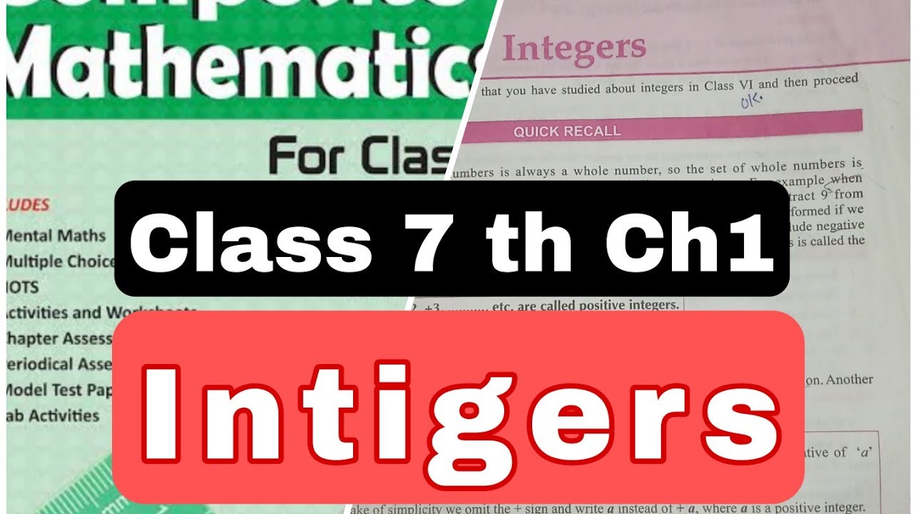 Integers Class 7th Chapter 1 Composite Math CBSE NCERT #integers # ...