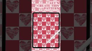 Let’s make this cute Heart pattern on procreate. #ipadartist #procreateart #procreatepattern