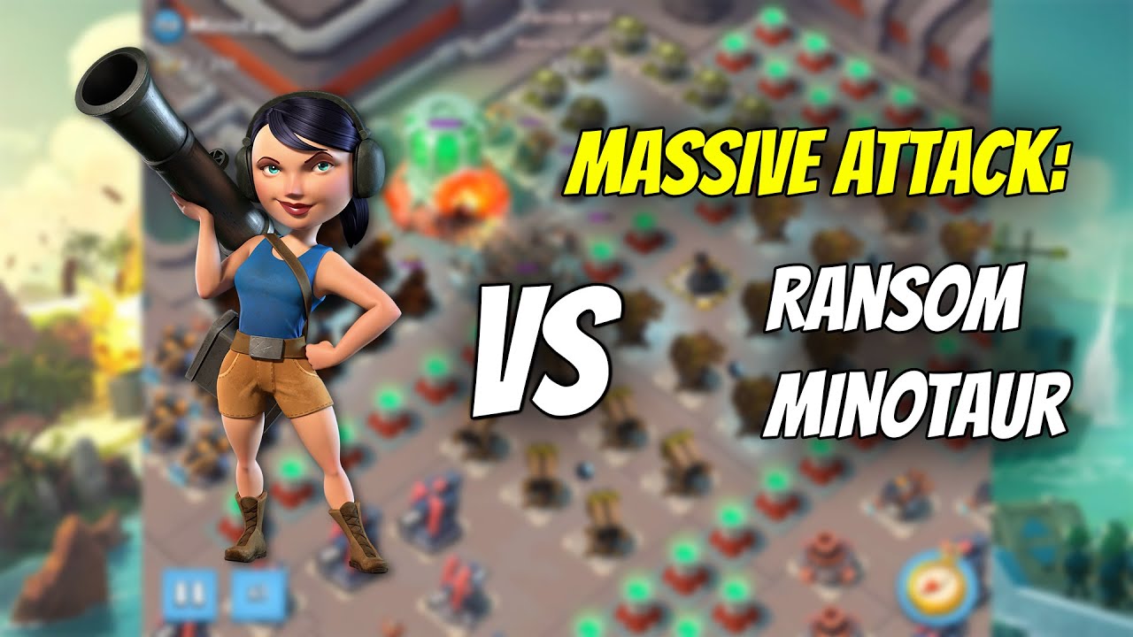 Mar. 29, 2016 Operation Massive Attack (TF50). Power bases Ransom, Minotaur - Boom Beach