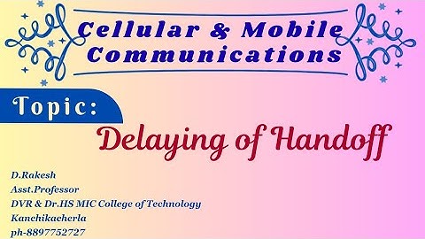 Delaying of Handoff