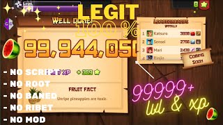 CARA CHEAT FRUIT NINJA 9999+ Lvl + xp || CHEAT GAME GUARDIAN FRUIT NINJA 100% LEGIT + MOD FRUITNINJA