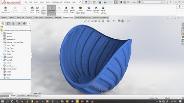complex shape using Solidworks with the help of flex command