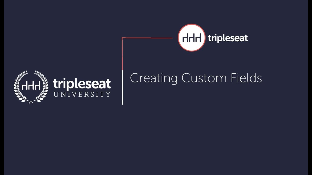 Creating Custom Fields (Level 3) - TSU - YouTube