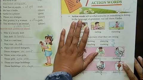 Class 2 English Grammar And Composition Chapter 7 Action Words (Back Exercise Page 41)