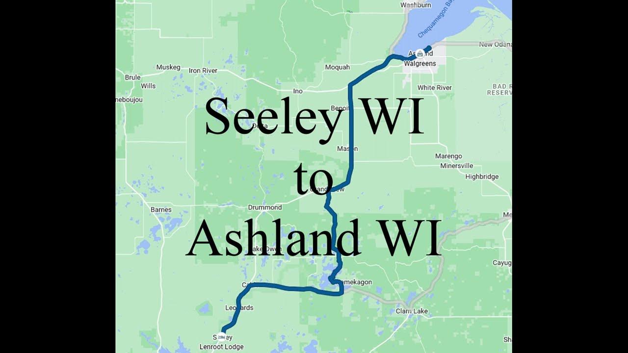 Drive from Seely WI to Ashland WI via Namekagon WI YouTube